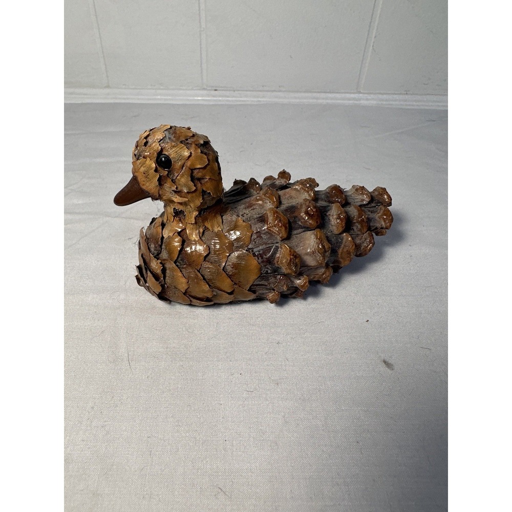 VINTAGE Pine Cone MINI DUCK DECOY MADE FROM‎ PINE CONES